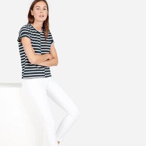 Everlane The Beach Tee Blue Base - Size XS
